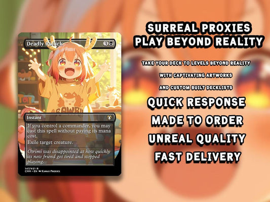 Chibi UR-Dragon MTG Deck - Dragon Tribal EDH | 99.95+ Premium Custom Cards | Competitive play