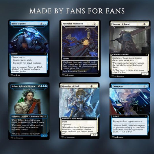 Elden Ring Commander | Dual-Commander Azorius Control Voltron | 99.95+ Custom Proxy Cards | Mystic MTG