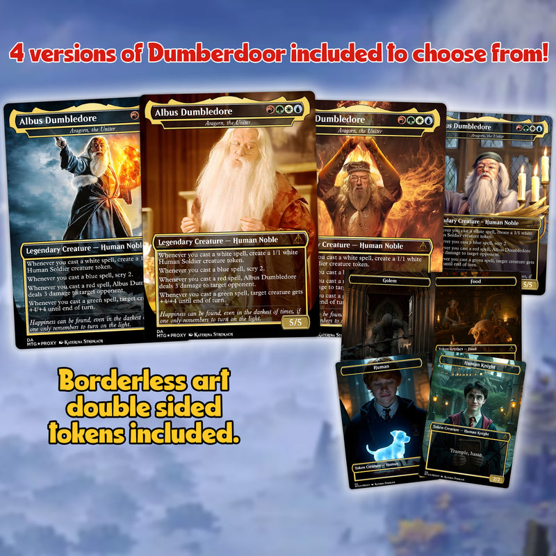 mtg harry potter commander deck Custom Harry Potter Commander deck card art