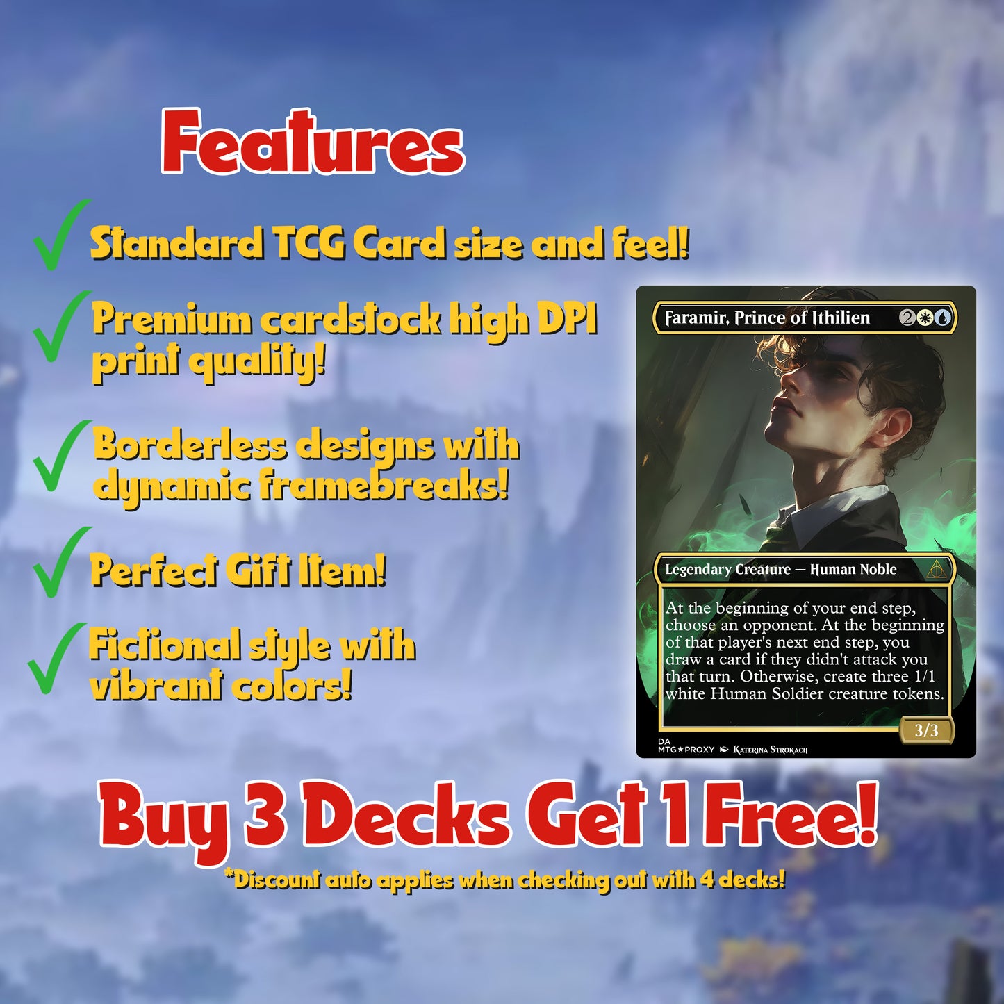 Harry Potter Dumbledore's Army MTG Commander Deck - Complete Custom EDH Deck Magic Proxy Cards Proxies Complete