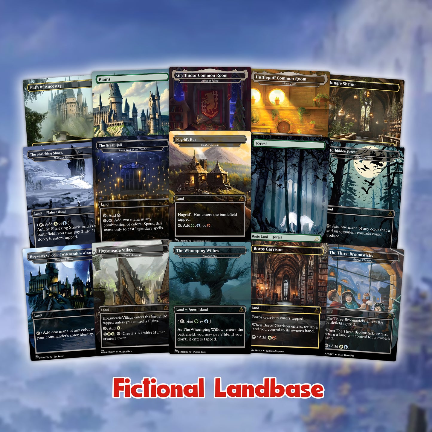 Harry Potter Dumbledore's Army MTG Commander Deck - Complete Custom EDH Deck Magic Proxy Cards Proxies Complete