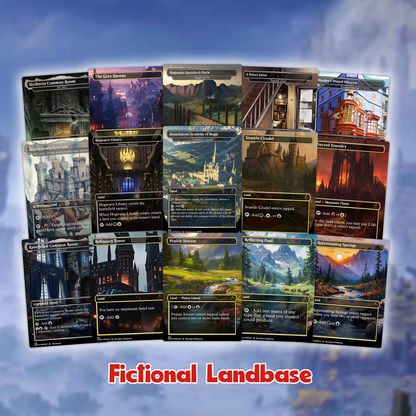 Harry Potter Dumbledore's Army MTG Commander Deck - Complete Custom EDH Deck Magic Proxy Cards Proxies Complete