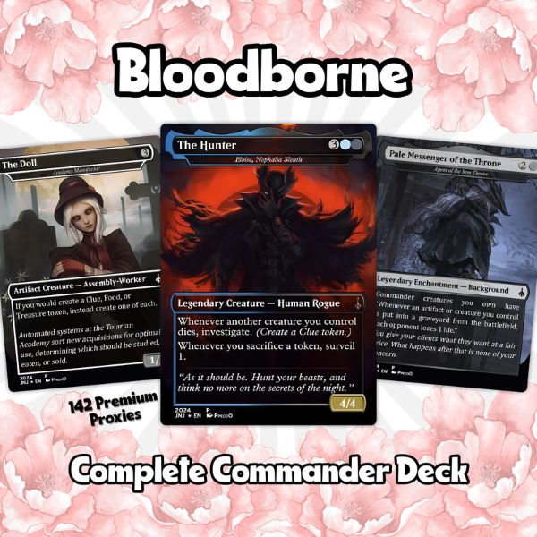 Bloodborne Themed Commander Proxies • Aristocrat & Artifact Combo • 120+ Unique Custom MTG Proxy Cards for EDH