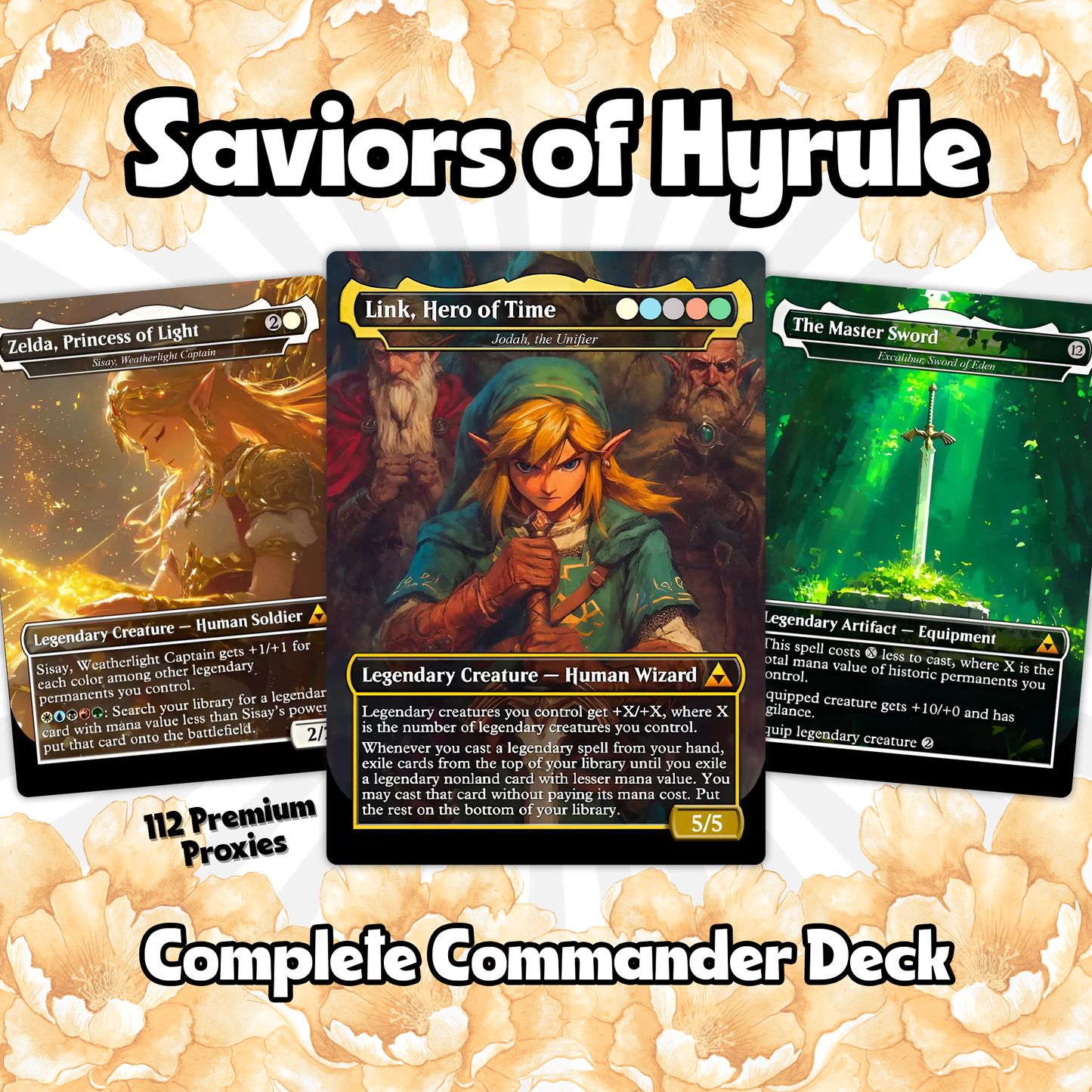 Saviors of Hyrule – 99.95 Card Zelda Themed Commander | Custom MTG Proxy EDH