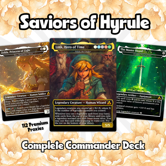 Saviors of Hyrule – 99.95 Card Zelda Themed Commander | Custom MTG Proxy EDH