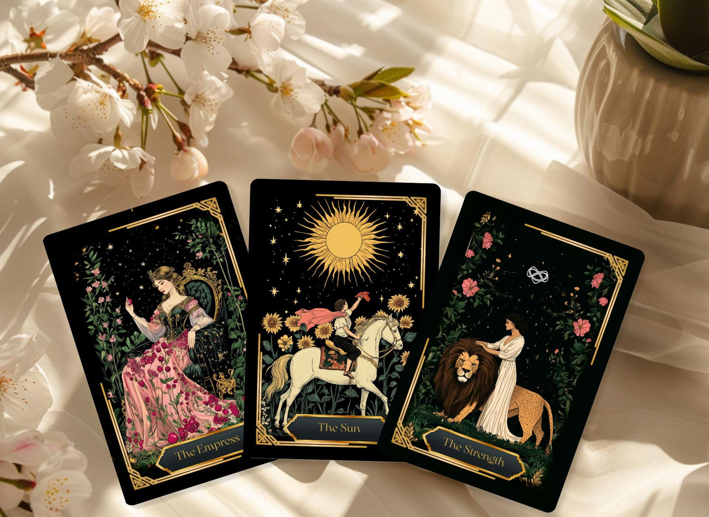 Arcane Moon Tarot Deck, Tarot Card Deck, Tarot Deck with Guidebook, 78 Card Tarot Cards, Custom Tarot Deck