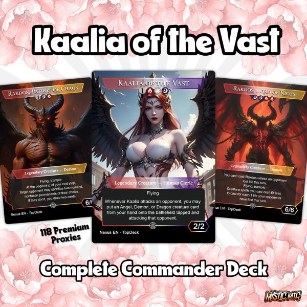Kaalia of the Vast – Full Proxy Commander EDH with Tokens | Altered Cards cEDH MTG