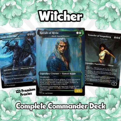 Witcher Themed Commander – Golgari Control & Death Triggers | 109.95+ Card EDH Proxy