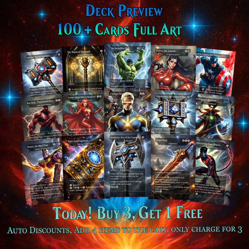 | New | Marvel Proxy Commander Deck | 123 Cards