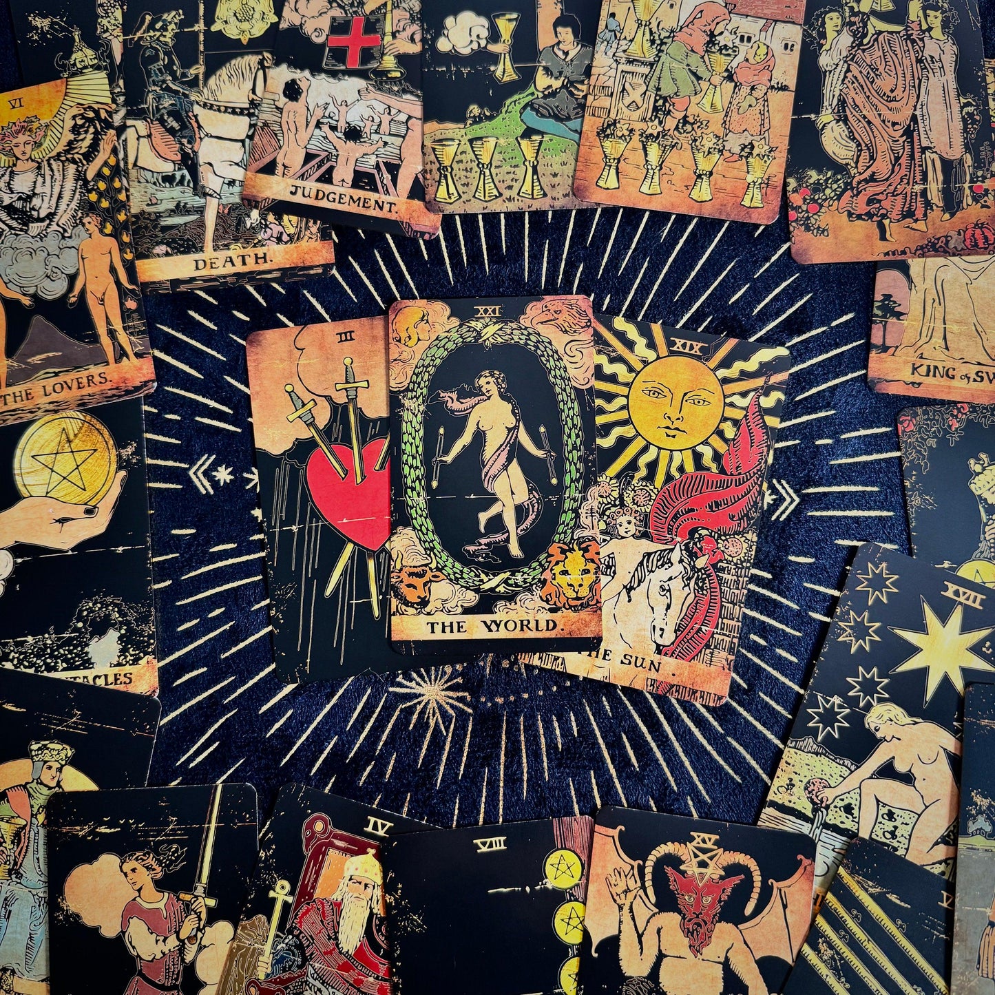 Tarot Cards, 78 Tarot Deck, Original Tarot Cards for Beginners and Experts with Guide Book and Gift Bag, Fortune Telling Game, Divination.