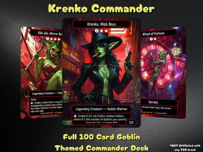 Krenko Commander Goblin Deck – Custom Cards for Casual Play