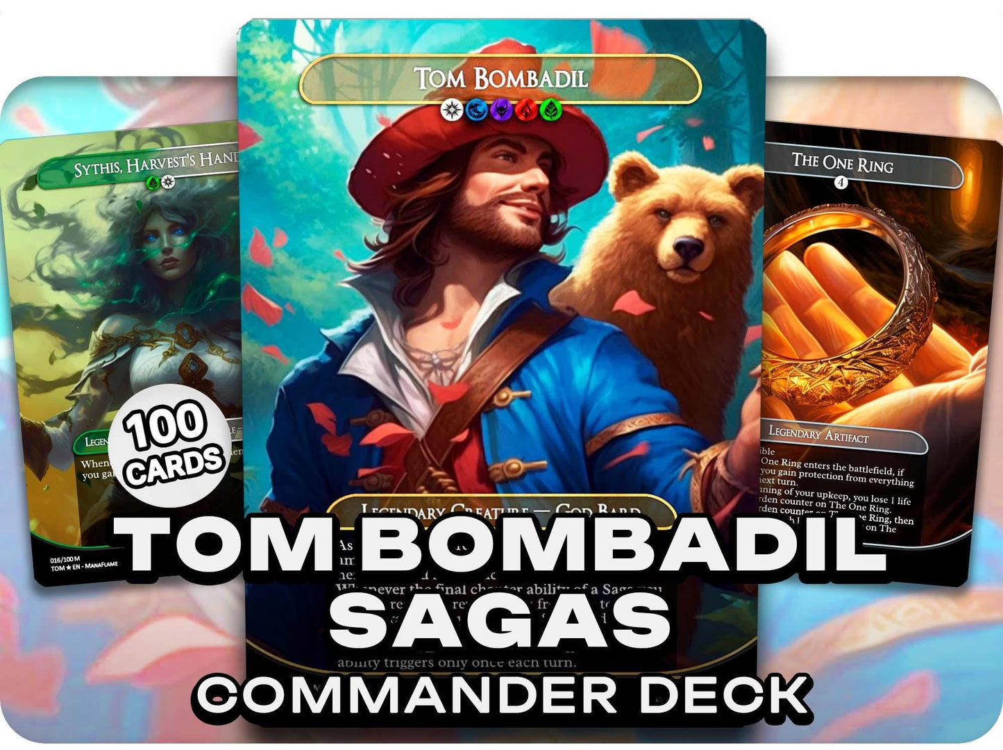 Tom Bombadil Sagas - 100 Proxy Cards - Commander EDH Deck - High Quality Altered Cards - Full ManaFlame Deck