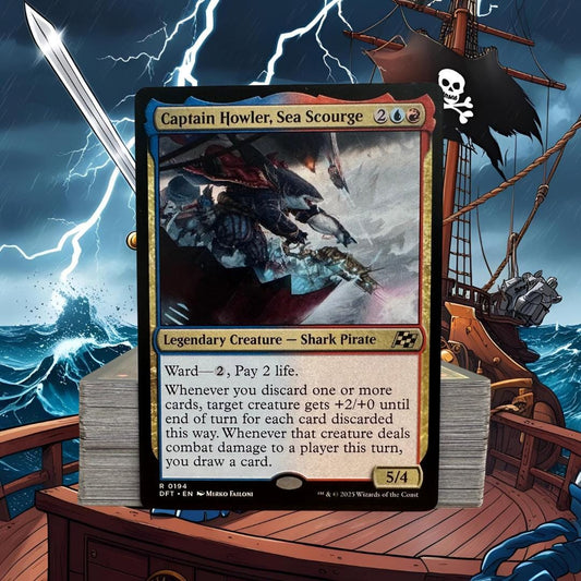 MTG Commander Deck EDH Deck Captain Howler, Sea Scourge 100 Magic Cards Custom Deck Izzet Discard Aetherdrift