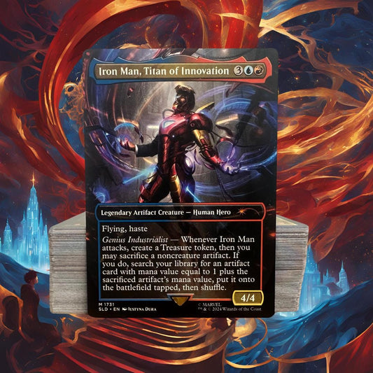 MTG Commander Deck EDH Deck Iron Man, Titan of Innovation 100 Magic Cards Custom Deck Izzet Artifacts Marvel
