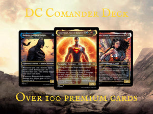 DC Commander Deck • Superman • Forge a New Legacy in the MTG Multiverse! • Custom MTG Cards • Premium Proxy Cards • Complete EDH Deck