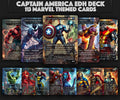 CAPTAIN AMERICA SUPER-SOLDIER MTG PROXY COMMANDER DECK – PREMIUM COLLECTOR SET (123 CARDS)