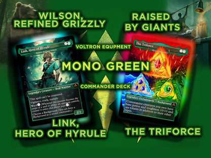 Ultimate Zelda MTG Commander Link & Triforce EDH Proxy Deck
