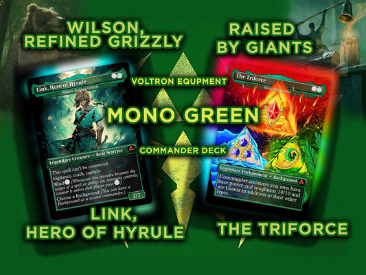 Ultimate Zelda MTG Commander Link & Triforce EDH Proxy Deck