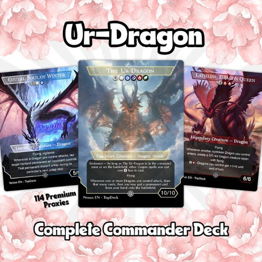 Ur-Dragon Tribal Commander EDH • With Tokens • Full MTG Proxy & Altered Cards for cEDH