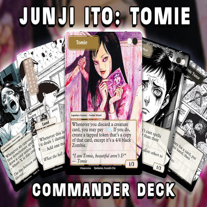 Junji Ito Deck - Tomie MTG Proxies - Commander Deck - Magic The Gathering - 100 Custom Cards Deck - CEDH
