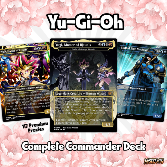 Yu-Gi-Oh MTG EDH Commander Proxy Deck - Dark Magic! - Wizards - 99.95 Cards, 8 Tokens - Magic - Gathering - Yugioh - Proxies - Orica