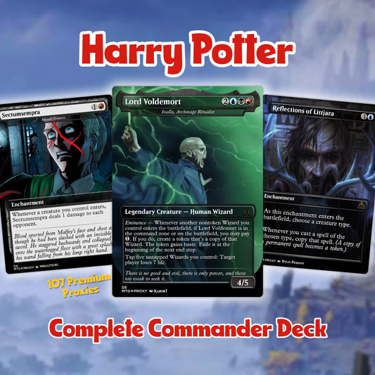 Mystic MTG | Voldemort’s Legion – Custom Commander EDH Deck – 99.95+ Cards | Magic-Inspired Proxy