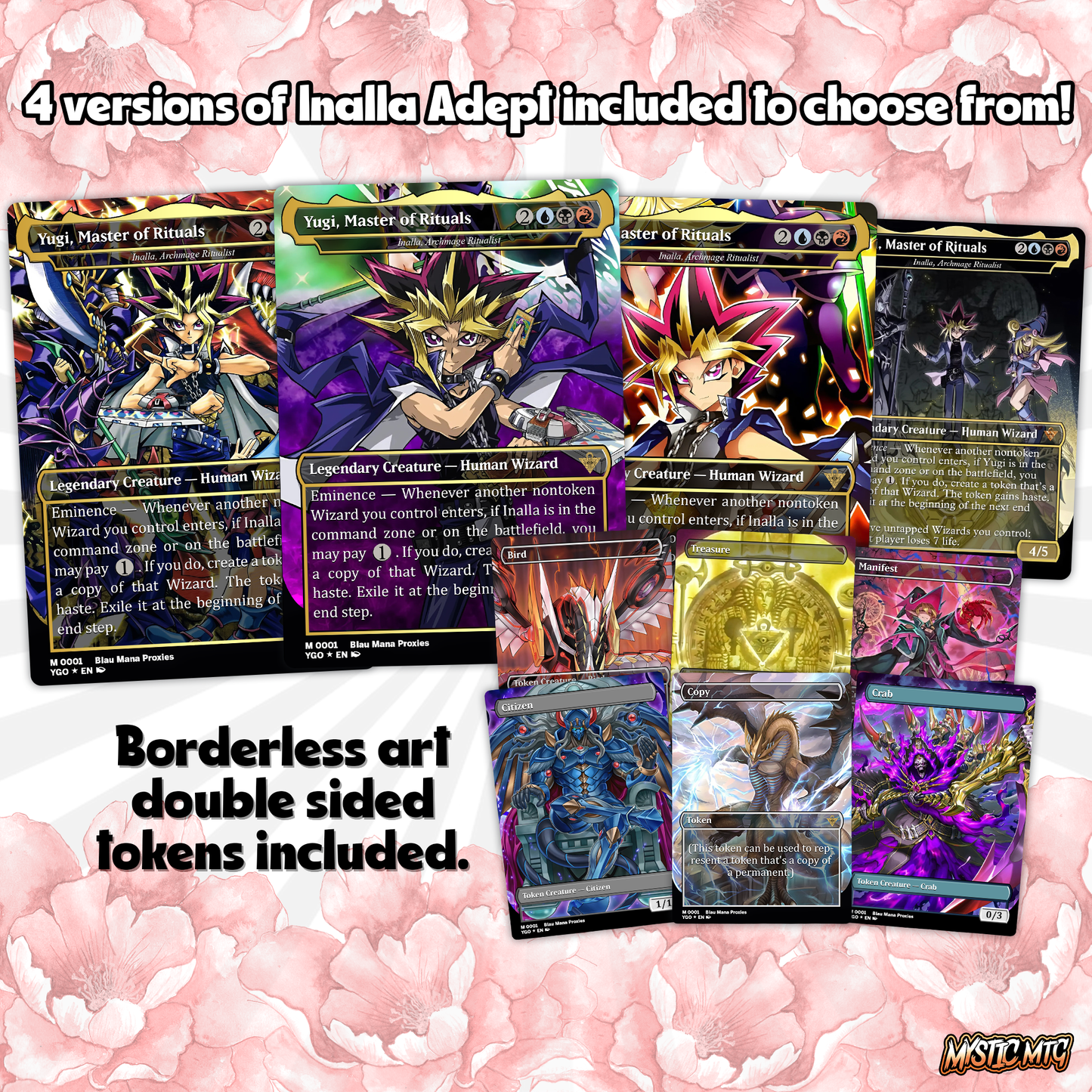 Yu-Gi-Oh MTG EDH Commander Proxy Deck - Dark Magic! - Wizards - 100 Cards, 8 Tokens - Magic - Gathering - Yugioh - Proxies - Orica