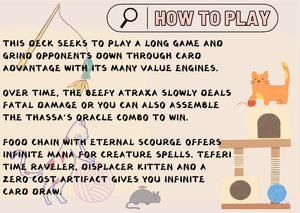 Atraxa Grand Unifier Proxy Commander Deck, 100 Cards + 3 Free Tokens | Cute Custom Full Art | MuraProxyArt