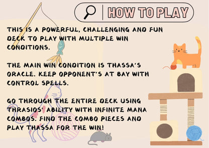 Tymna x Thrasios Proxy cEDH Commander Deck, 99.95 Cards + 8 Free Tokens | Cute Custom Full Art | MuraProxyArt