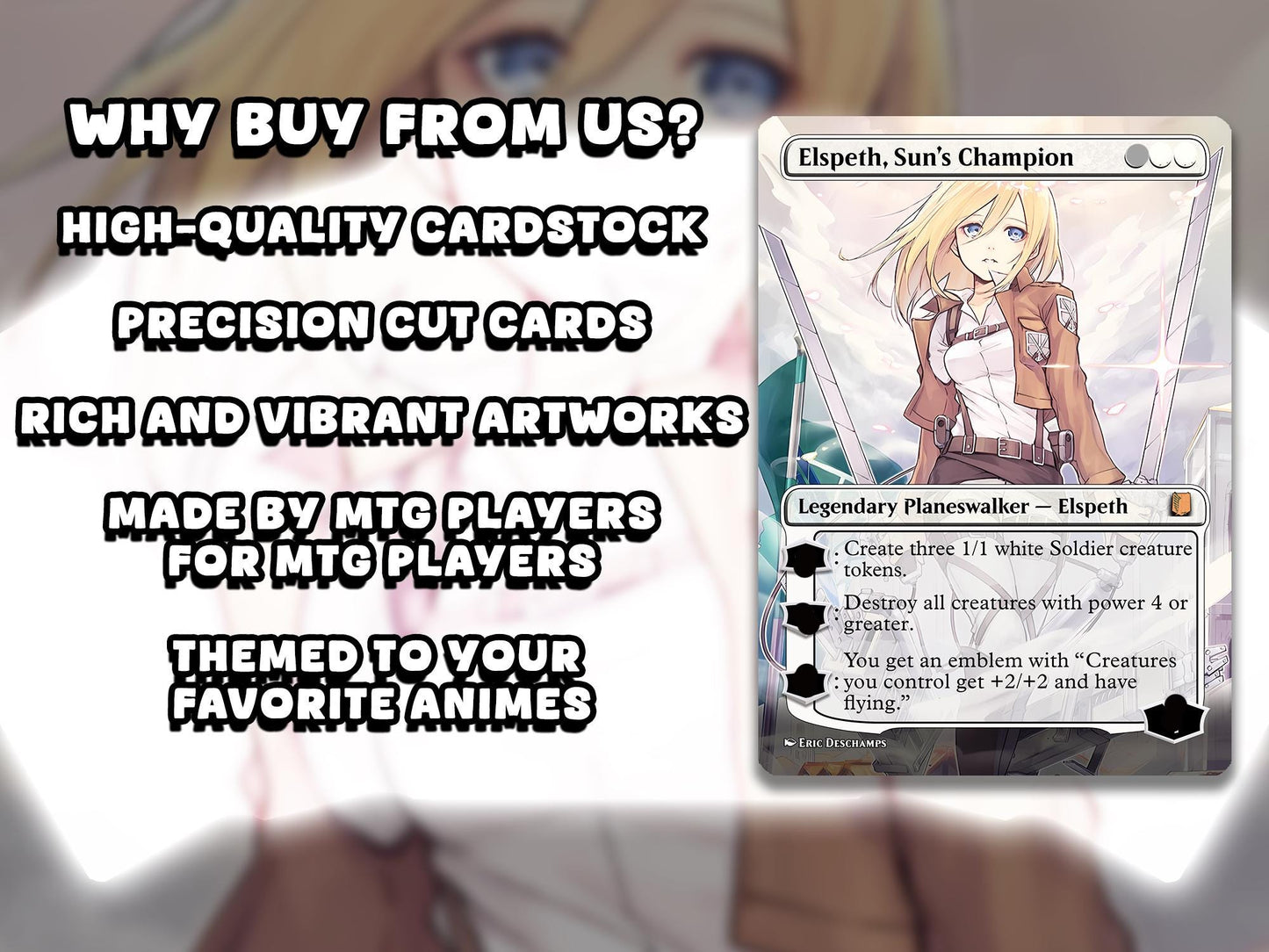 Walls Will Fall – An Attack on Titan EDH Commander Deck