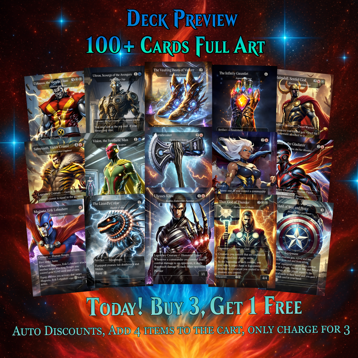 | New | Marvel Proxy Commander Deck | 123 Cards