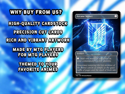 Attack on Titan MTG Deck - KALEMNE EDH Premium Custom Competitive 100+ Cards