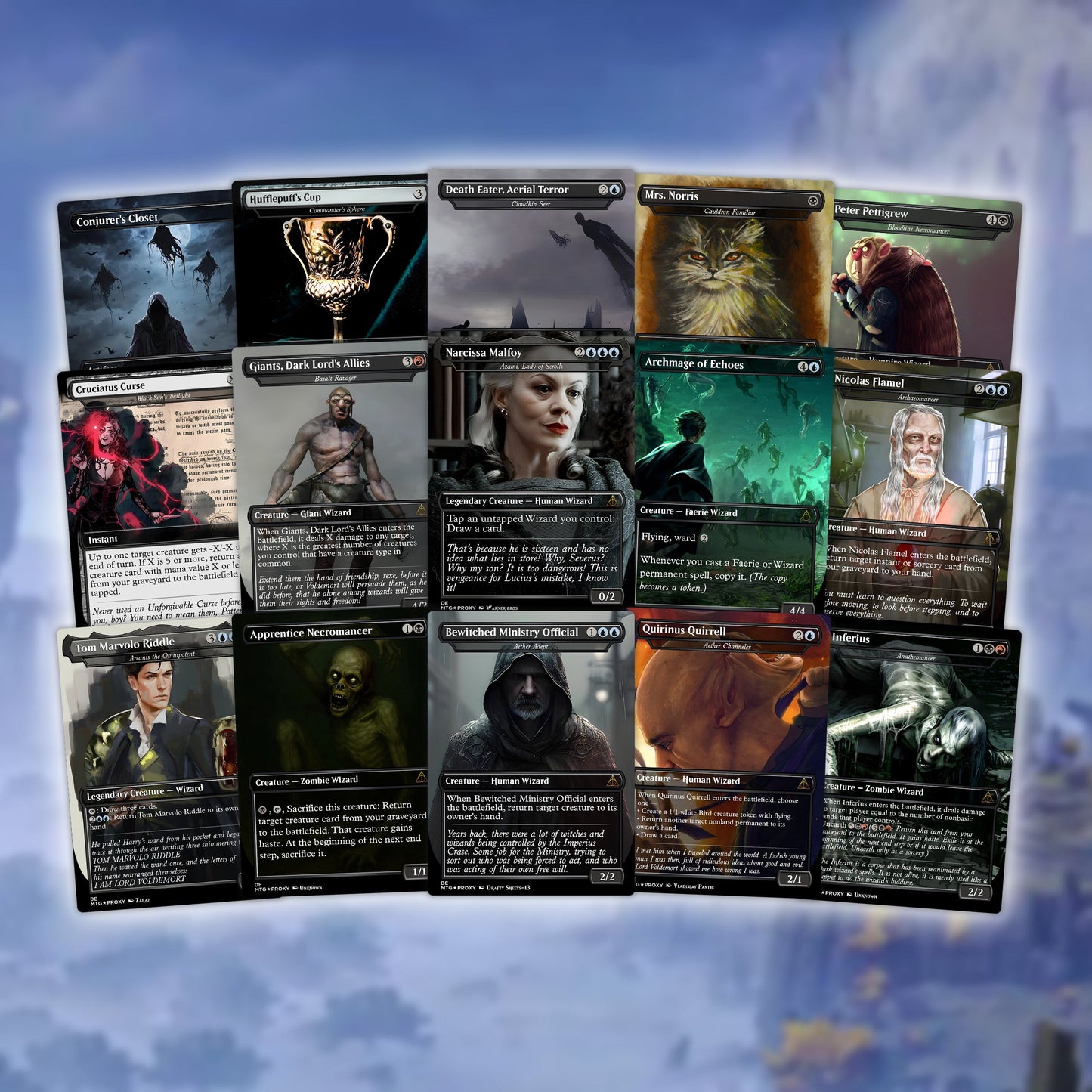 Mystic MTG | Voldemort’s Legion – Custom Commander EDH Deck – 99.95+ Cards | Magic-Inspired Proxy