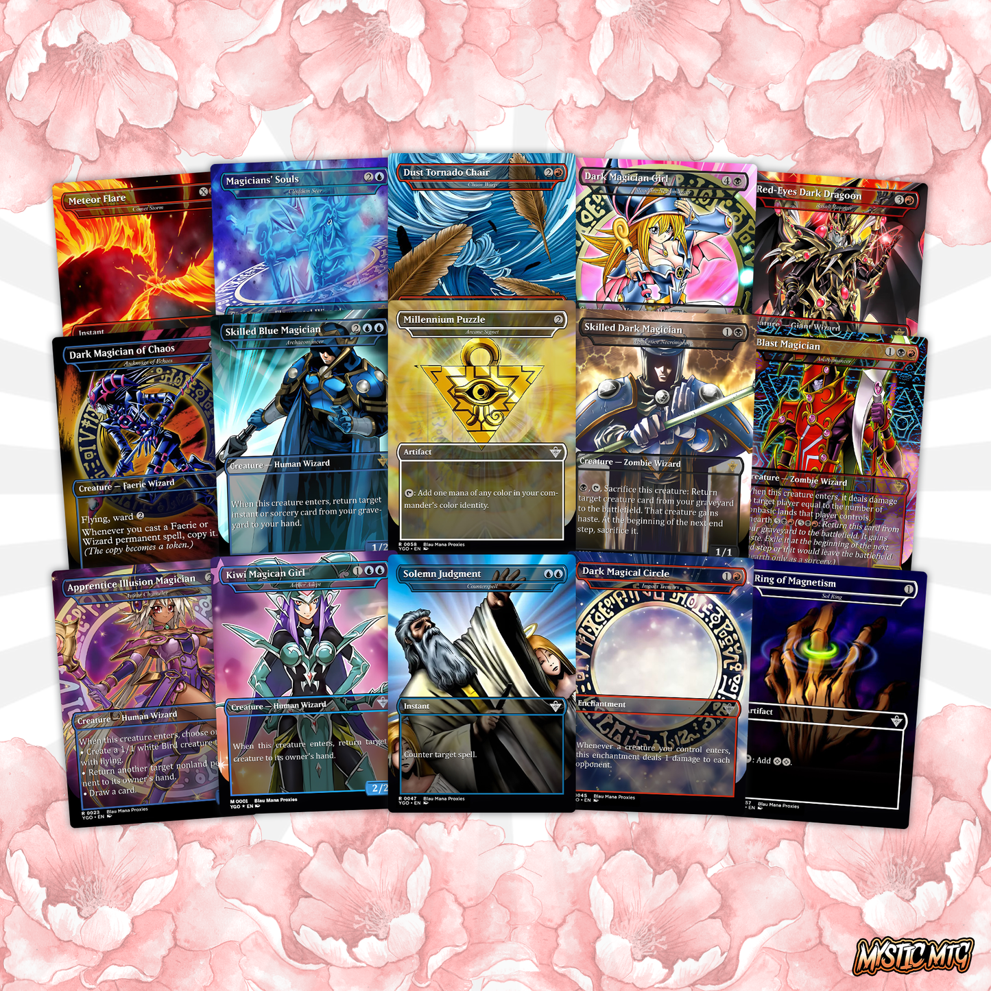 Yu-Gi-Oh MTG EDH Commander Proxy Deck - Dark Magic! - Wizards - 99.95 Cards, 8 Tokens - Magic - Gathering - Yugioh - Proxies - Orica