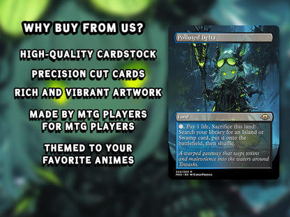 Chibi Anime MTG Deck EDH Tymna and Kodama Premium Quality Proxy 99.95+ Cards