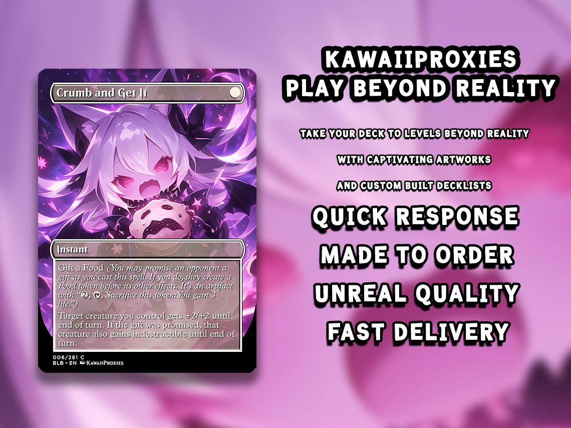 Chibi Catgirl MTG Deck - Arahbo EDH | Competitive Roar of the World | 100+ Premium Custom Cards