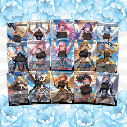 Aurelia Angels Extra Combats Anime Waifu Proxy Commander Deck Custom Proxy EDH Angel English High Quality Cards