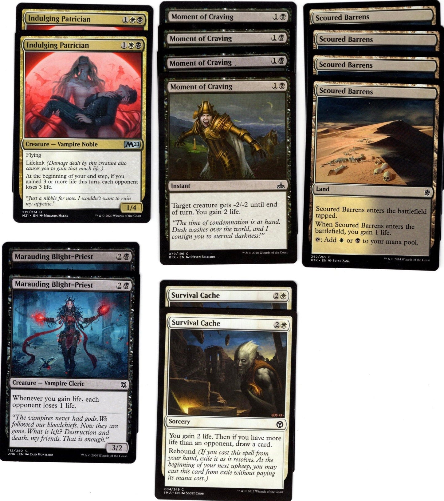 Vampires & Lifelink-60 card Magic the Gathering deck-MTG-RTP-Sorin-Mythics-Rares Ready to Play