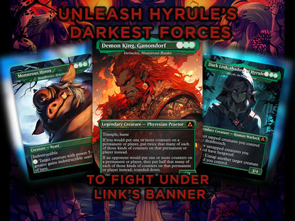 Ultimate Zelda MTG Commander Link & Triforce EDH Proxy Deck