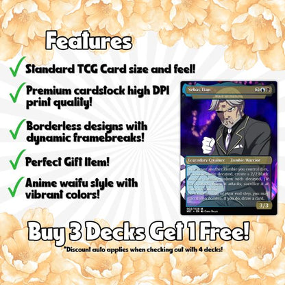 Overlord Zombie Tribal Commander | Anime-Inspired Custom Proxy EDH | 99.95+ Cards