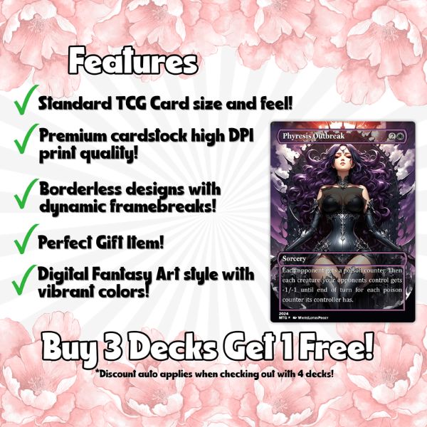 Atraxa Anime Waifu Commander – Ready to Play Proxy EDH | Phyrexian Tribal | High Quality English MTG Cards