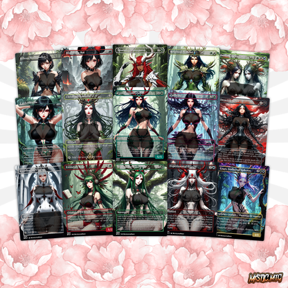 Atraxa INFECT Anime Waifu Ready to Play Proxy Commander Deck Custom Proxy EDH Phyrexian Tribal English High Quality Cards