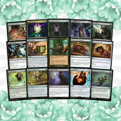 MTG Commander Deck EDH Deck Chatterfang, Squirrel General 100 Magic Cards Custom Deck Squirrels Tokens Green Black Golgari