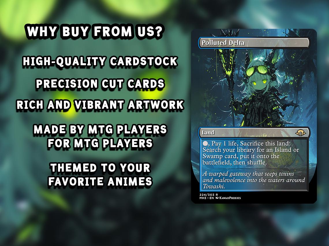 Chibi Anime MTG Deck EDH Tymna and Kodama Premium Quality Proxy 100+ Cards