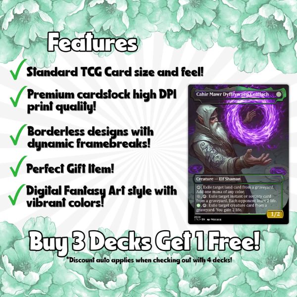 Witcher Themed Commander – Golgari Control & Death Triggers | 109.95+ Card EDH Proxy