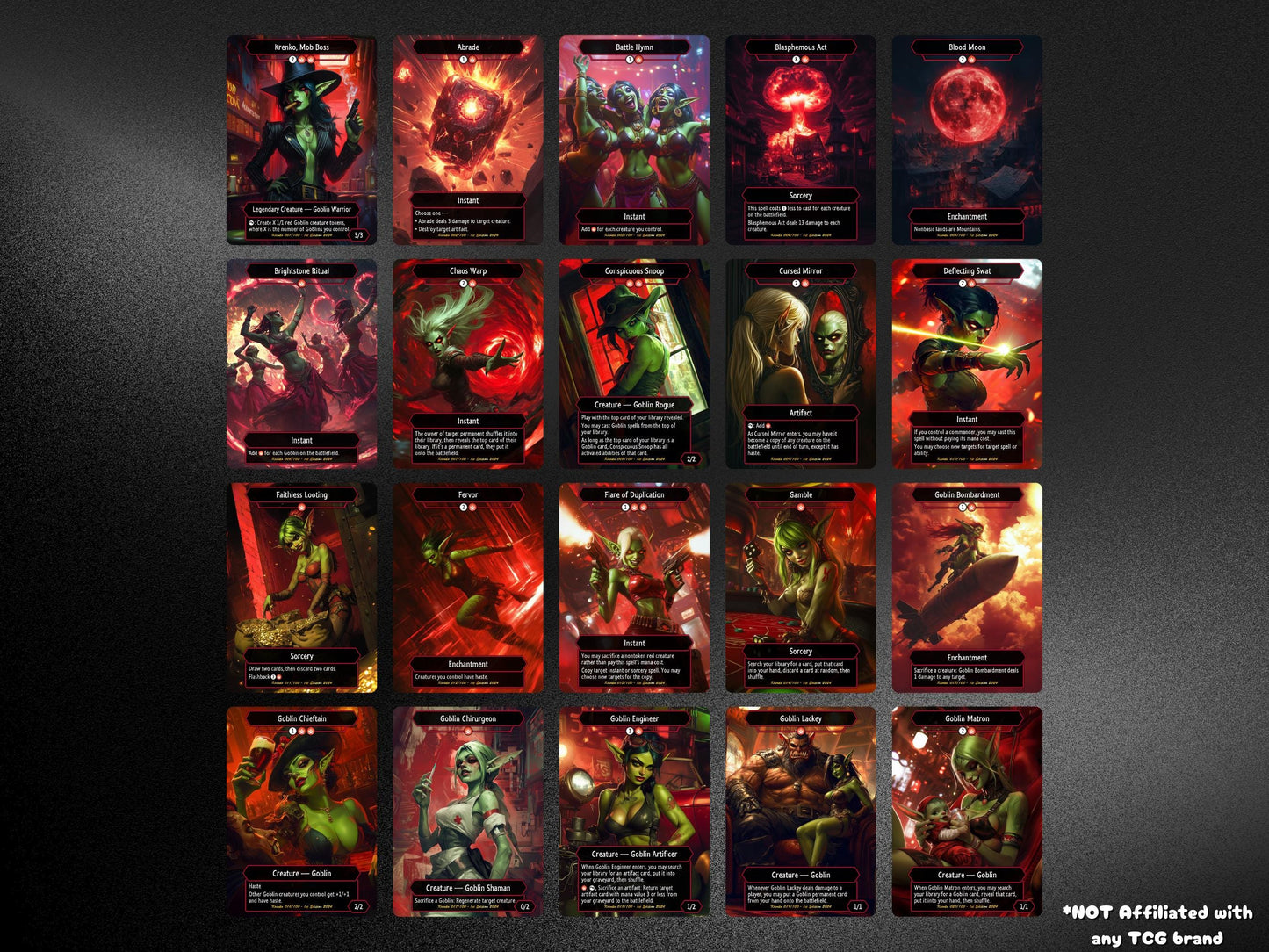 Krenko Commander Goblin Deck – Custom Cards for Casual Play