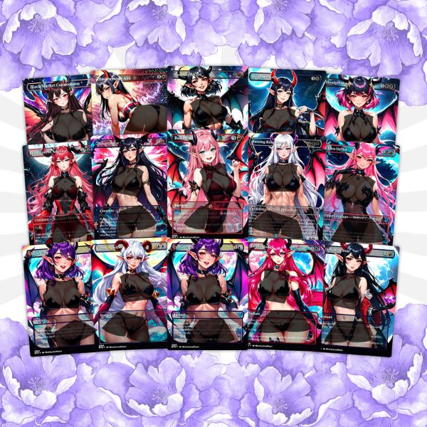 Demon Tribal Anime Waifu Commander | Special Edition Custom EDH | High-Quality MTG Proxy