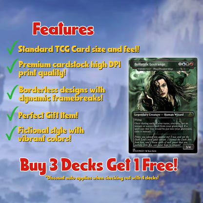 Mystic MTG | Voldemort’s Legion – Custom Commander EDH Deck – 99.95+ Cards | Magic-Inspired Proxy