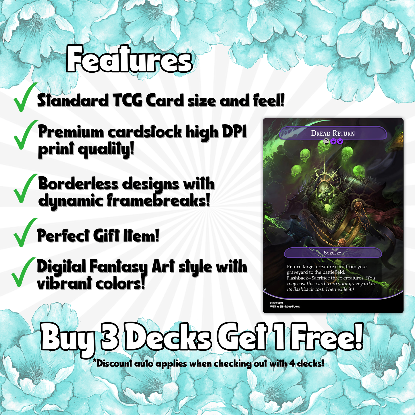 Wilhelt Zombie Tribal - 99.95 Proxy Cards - Commander EDH Deck - High Quality Altered Cards - Full ManaFlame Deck