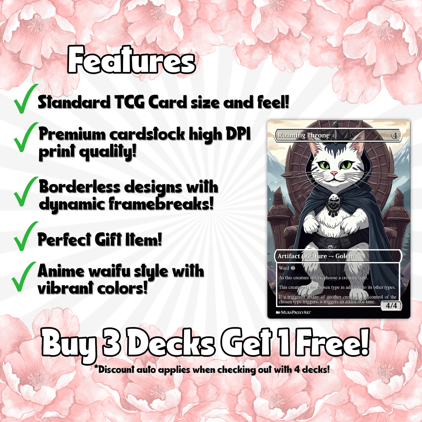 Ulalek Catdrazi Meme Eldrazi Proxy Commander Deck, 99.95 Cards + 5 Free Tokens | Cute Custom Full Art | MuraProxyArt